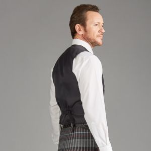 Kinloch Anderson Charcoal Grey Tweed Day Waistcoat