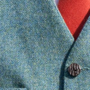 Kinloch Anderson Lovat Blue Tweed Day Waistcoat