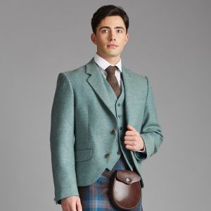 Kinloch Anderson Lovat Blue Tweed Day Waistcoat