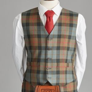 Kinloch Anderson Day Waistcoat in Tartan 5 Celtic Buttons