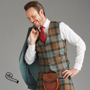 Kinloch Anderson Day Waistcoat in Tartan 5 Celtic Buttons