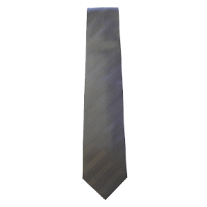 Wedding Tie in Pure Silk Silver Grey in Diagonal Stripe design