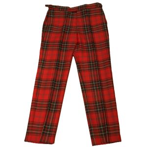 Straight Waistband Trousers in Wemyss Modern Tartan