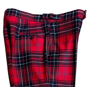 Straight Waistband Trousers in Wemyss Modern Tartan