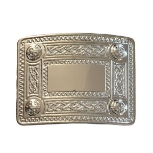 Celtic Knot Buckle in Chrome Finish