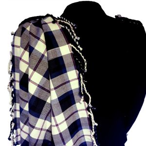 Fly Plaid with purled fringe - MacNaughton Dress Modern