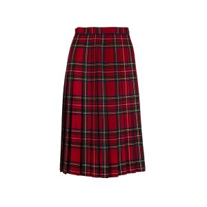 Classic Kilted Skirt in Royal Stewart - Below the Knee Length