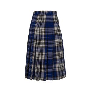 All Round Knife Pleat Skirt in Napier Modern - Calf Length