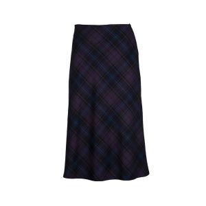 Bias Cut Skirt in Kinloch Anderson Thistle Tartan
