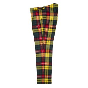 fishtail Waistband Trousers in Buchanan Modern Tartan