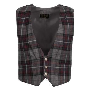Evening Waistcoat in Kinloch Anderson Castle Grey Tartan