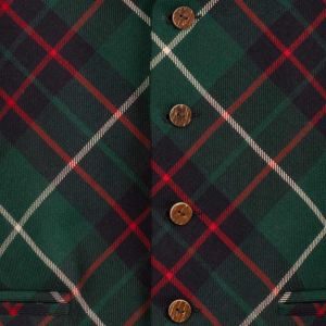 Bias Cut Day Waistcoat in Macintyre Hunting Modern Tartan