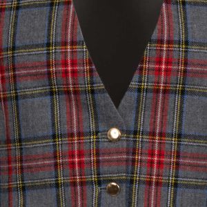 Ladies Waistcoat in Princess Mary Grey Tartan