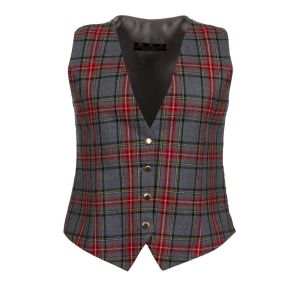Ladies Waistcoat in Princess Mary Grey Tartan