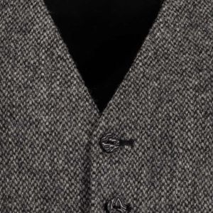 Day Waistcoat in Grey Harris Tweed