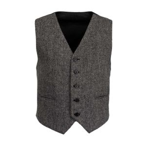 Day Waistcoat in Grey Harris Tweed