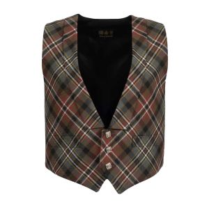 Evening Waistcoat in Scott Green Weathered Tartan