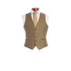 The Kinloch Tweed Waistcoat in Green Check