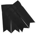 Black Garter Flashes to tone with kilt