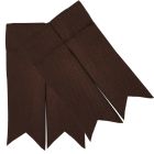 Brown Garter Flashes to tone with kilt