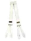 Trouser Button Braces - white
