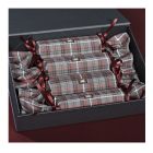 Box of 4 Christmas Crackers in Kinloch Anderson Castle Grey Tartan