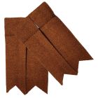 Ginger Tweed Garter Flashes to tone with kilt