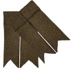 Dark Olive Tweed Garter Flashes to tone with kilt