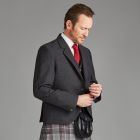 The Kinloch Anderson Day Kilt Jacket in Charcoal Grey Tweed
