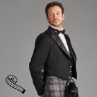 The Kinloch Anderson Coatee and Vest in Black Barathea Special Order