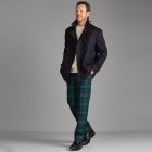 Kinloch Anderson Black Watch Tartan Trousers - Straight Waistband