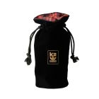 The Offcut Tartan and Velvet Bottle Bag