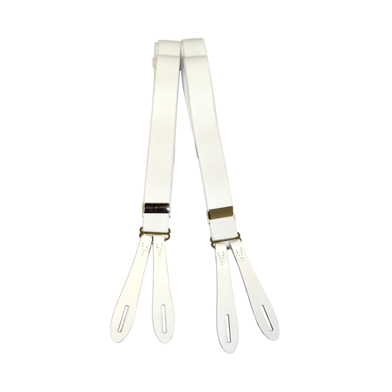 Trouser Button Braces - white
