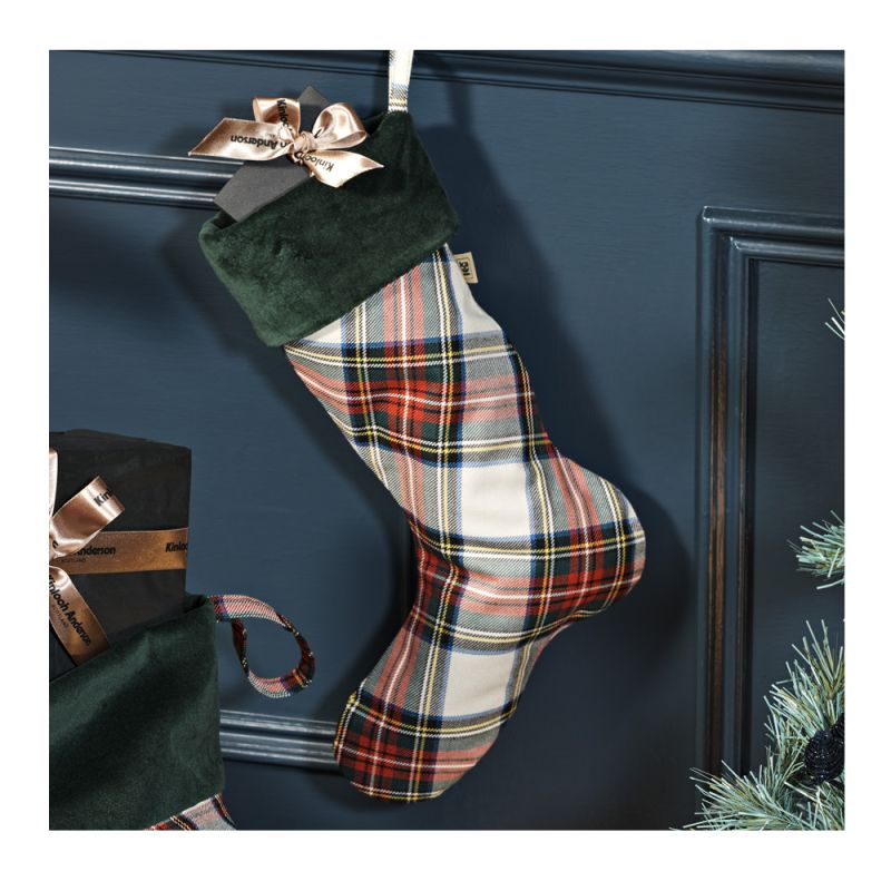 Christmas Stocking in Dress Stewart Tartan