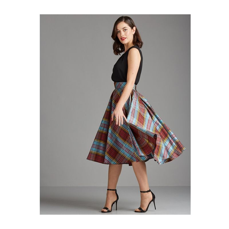 Dancing Daisy full circle 100% pure silk skirt in Anderson Tartan Made to Order