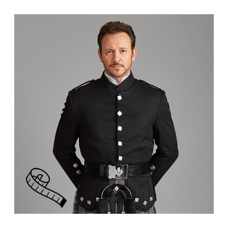 Kenmore Doublet in Black Barathea made to order