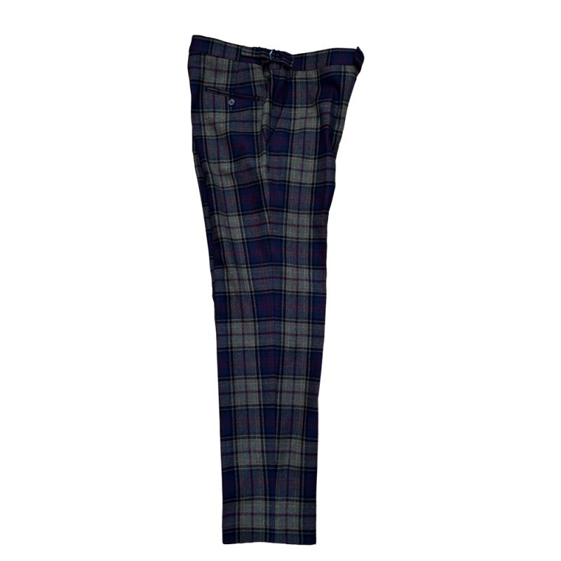 Straight Waistband Trousers in Kinloch Anderson Tartan