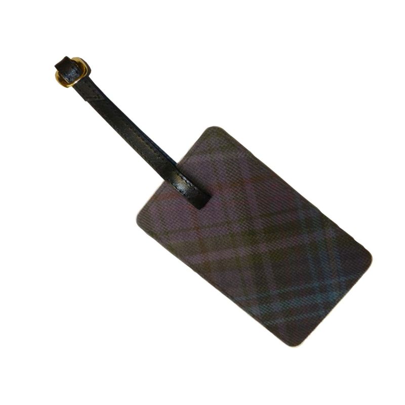 Luggage Tag in Kinloch Anderson Thistle Tartan