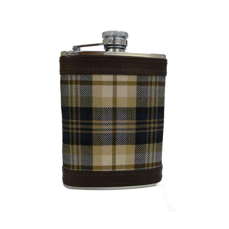 Kinloch Anderson House Check Hip Flask