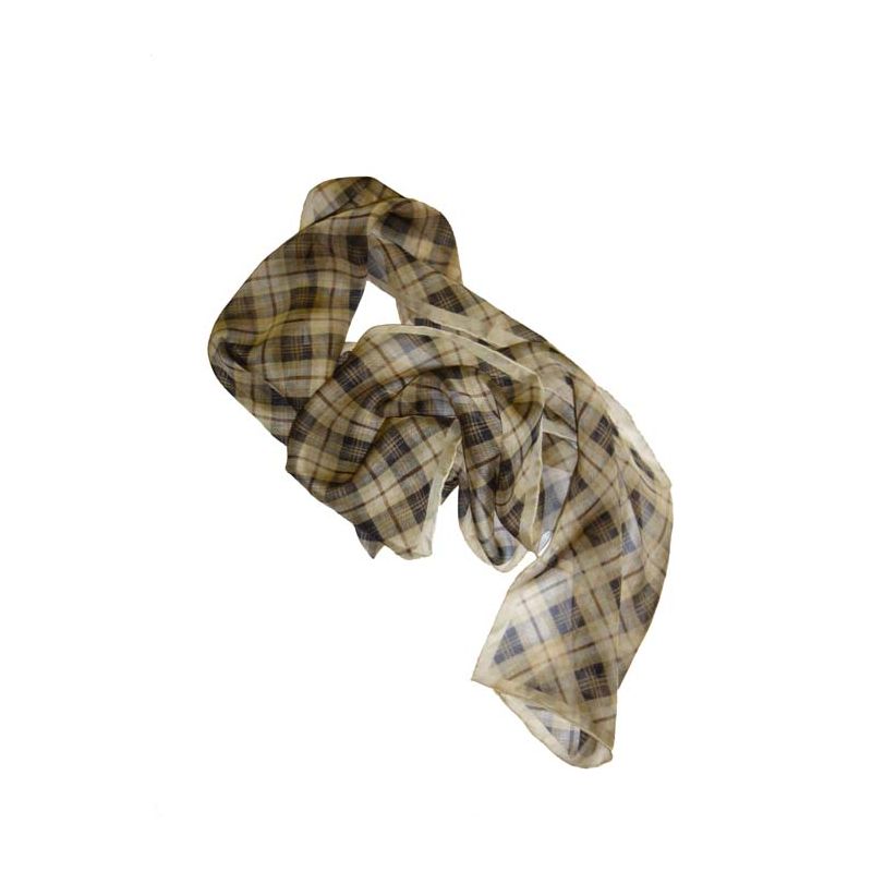Kinloch Anderson House Check Silk Voile Scarf