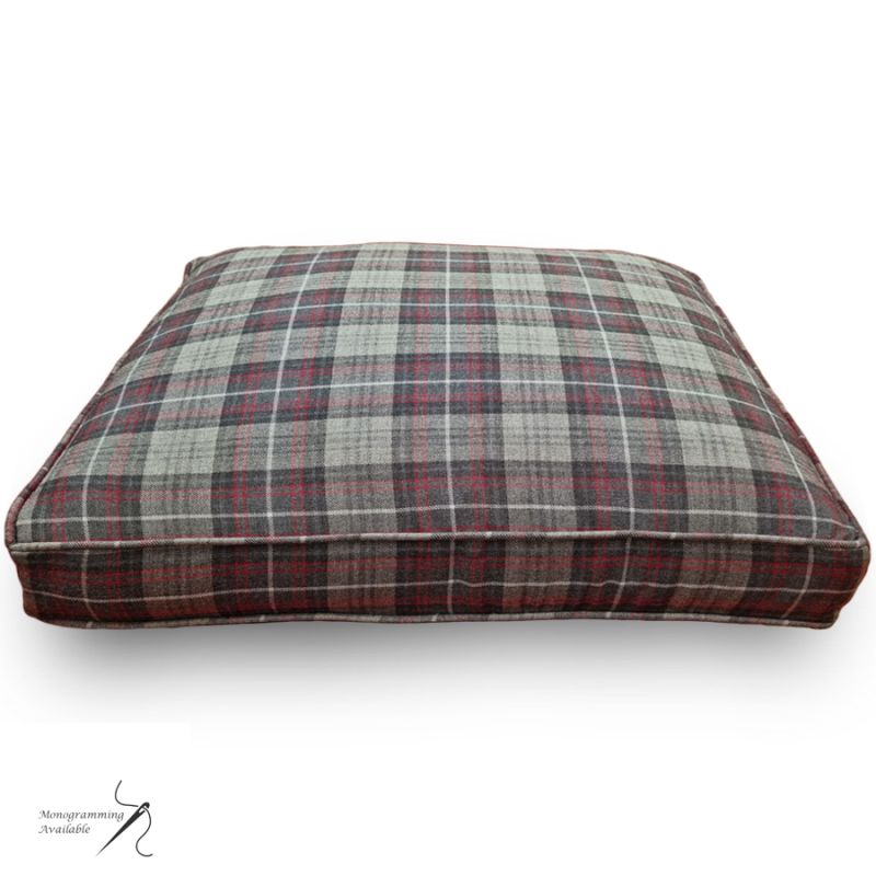 Large Dog Bed in 100% Wool Tartan - Made to Order