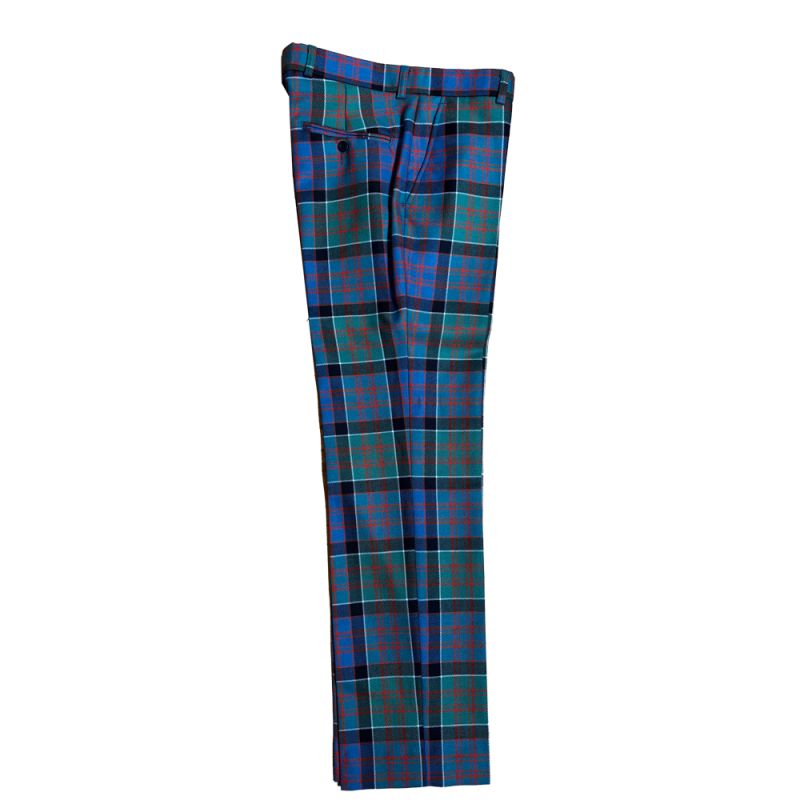 Straight Waistband Trousers in Macdonald of Clanranald Ancient Tartan