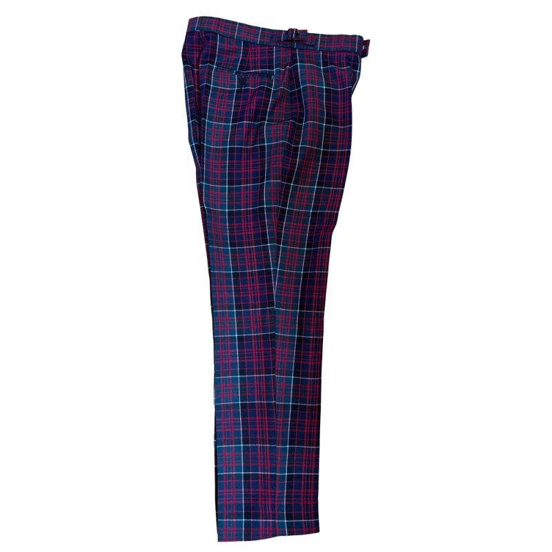 Straight Waistband Trousers in MacDonald of Clanranald Modern Tartan