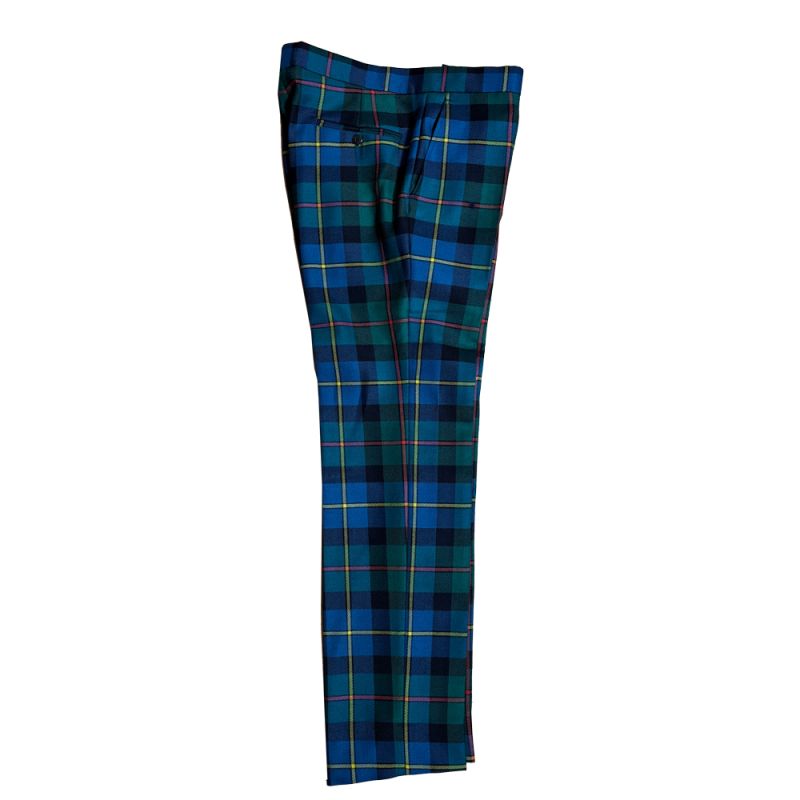 Straight Waistband Trousers in Macleod of Harris Ancient Tartan