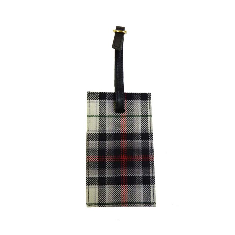 Luggage Tag in Panda Tartan - Reduced to Clear