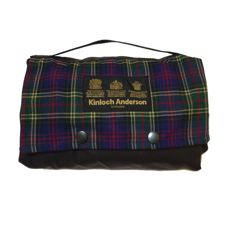The Kinloch Anderson Picnic Rug in Kinloch Anderson Thistle Tartan with wax waterproof backing