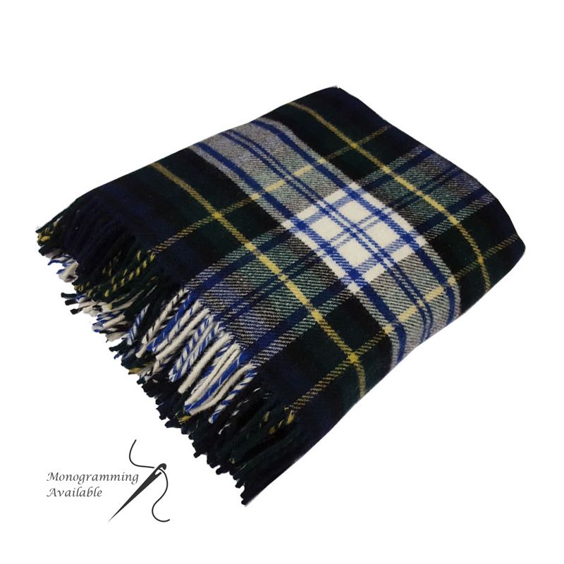 Pure New Wool Rug in Dress Gordon Modern Tartan