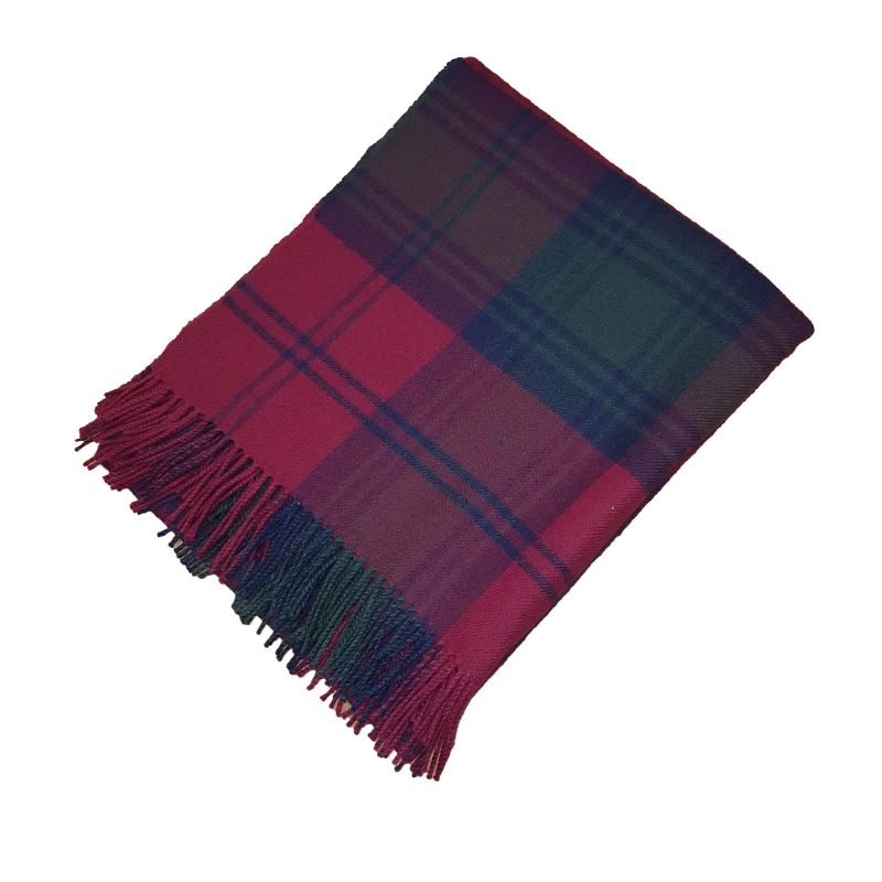Lambswool Throw in Lindsay Tartan
