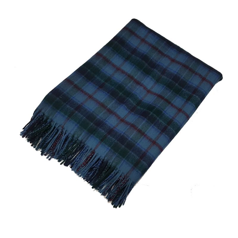 Lambswool throw in Leith Tartan