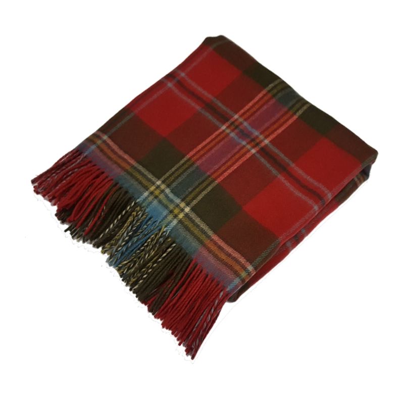 Lambswool throw rug in Maclean of Duart Weathered